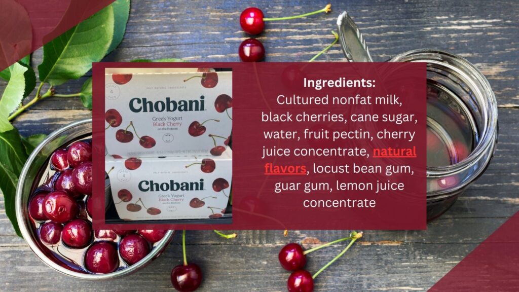 Example of Natural Flavors ingredient on an "all natural" product